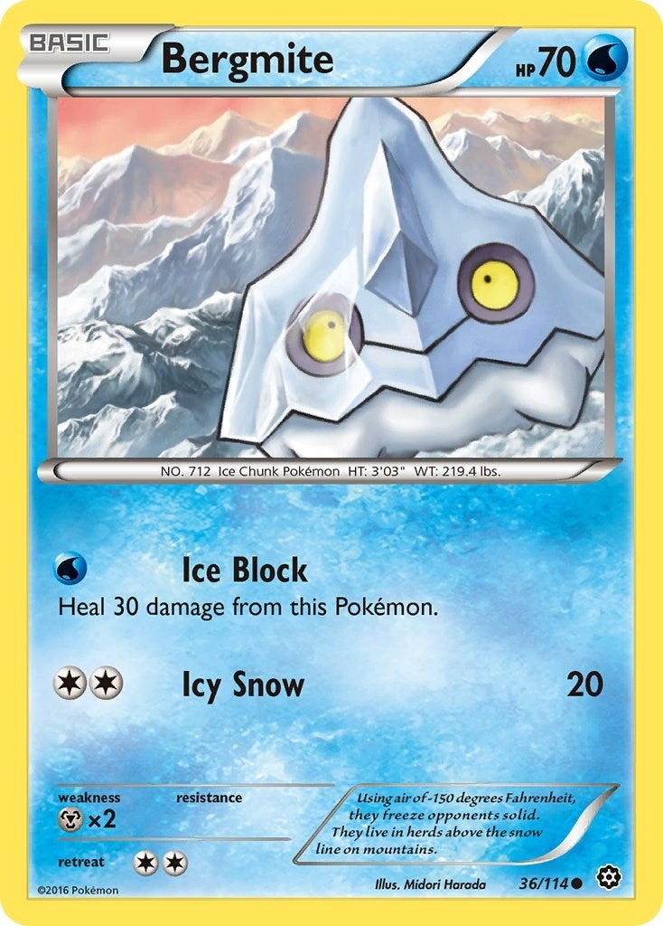 Image for Bergmite (36/114) (XY - Steam Siege) (STS) - Pokemon