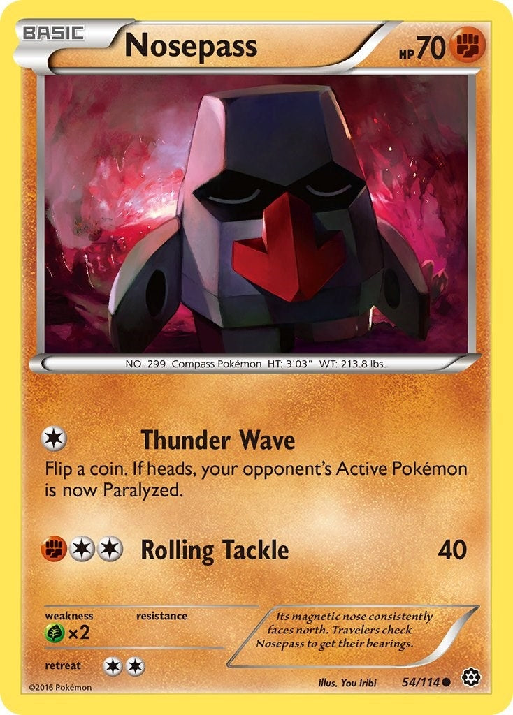 Image for Nosepass (54/114) (XY - Steam Siege) (STS) - Pokemon