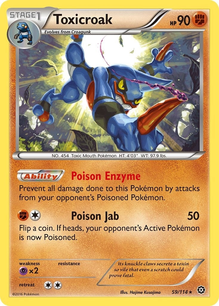 Image for Toxicroak (59/114) (XY - Steam Siege) (STS) - Pokemon