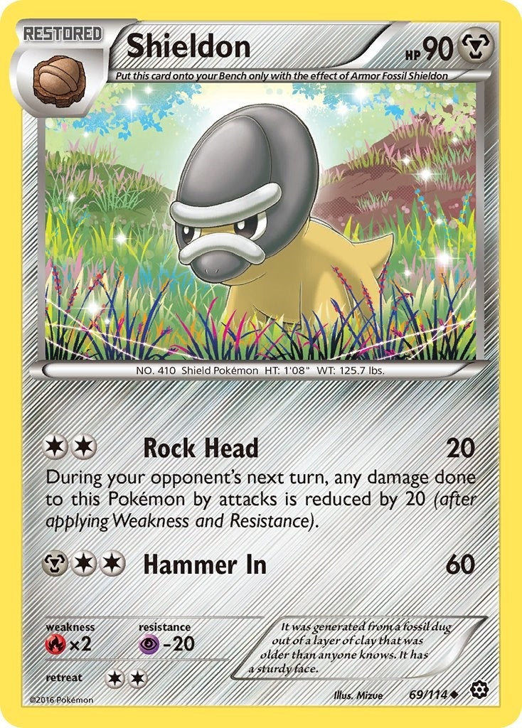 Image for Shieldon (69/114) (XY - Steam Siege) (STS) - Pokemon