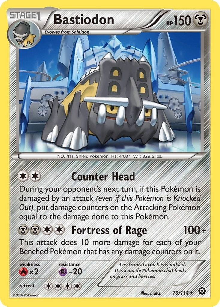 Image for Bastiodon (70/114) (XY - Steam Siege) (STS) - Pokemon