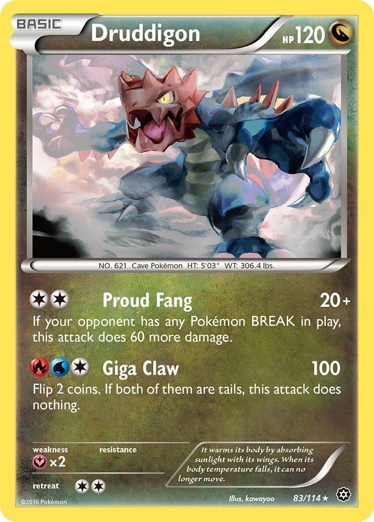 Image for Druddigon (83/114) (XY - Steam Siege) (STS) - Pokemon