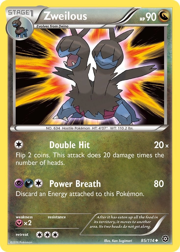 Image for Zweilous (85/114) (XY - Steam Siege) (STS) - Pokemon