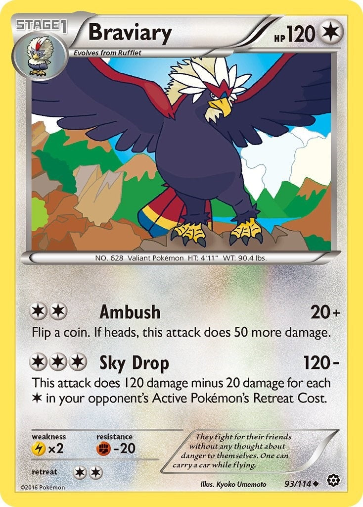 Image for Braviary (93/114) (XY - Steam Siege) (STS) - Pokemon