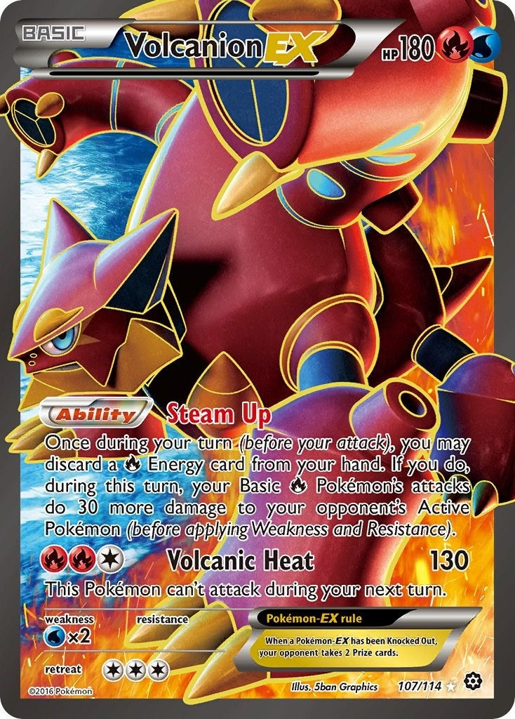 Image for Volcanion EX (Full Art) (107/114) (XY - Steam Siege) (STS) - Pokemon