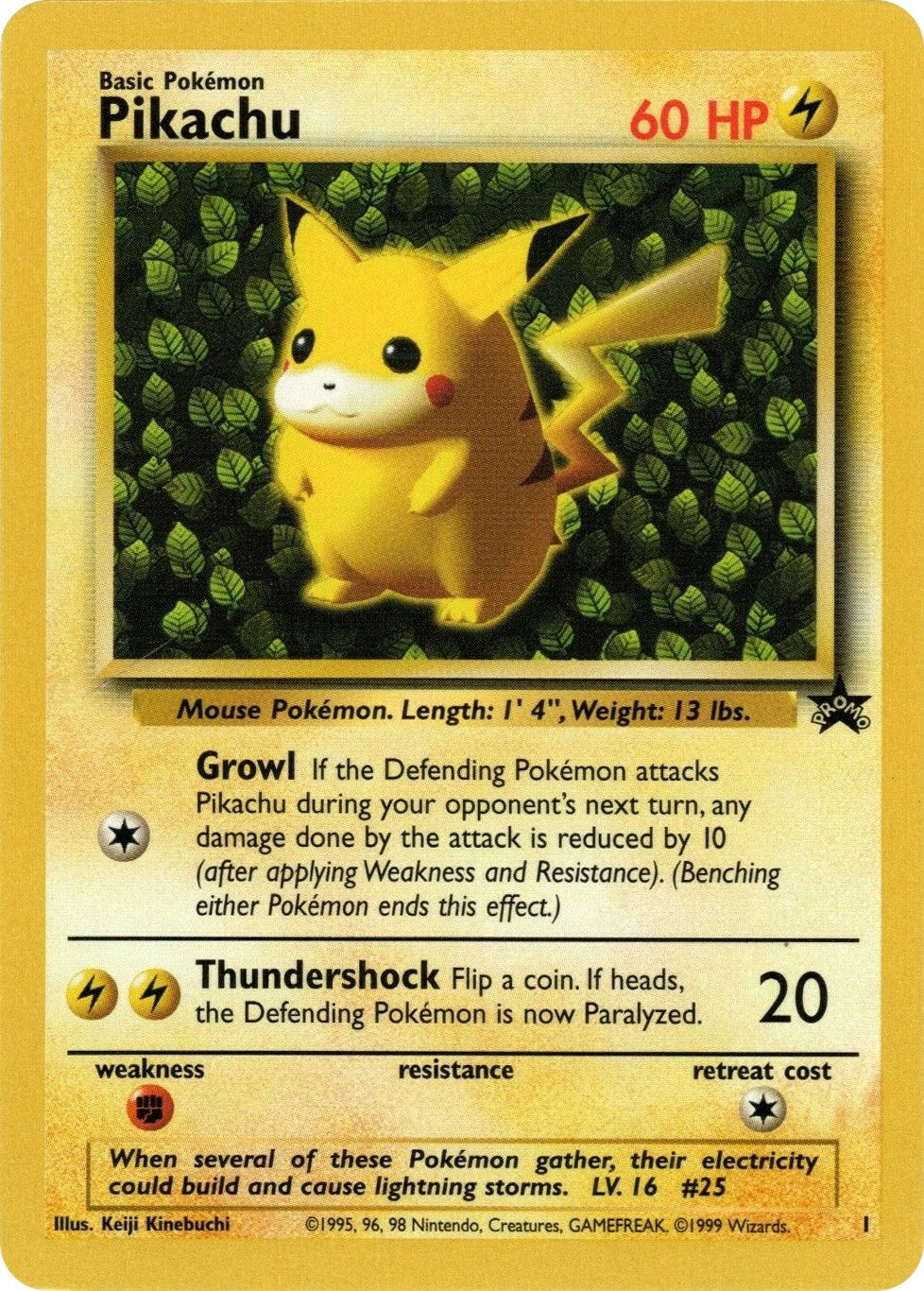 Image for Pikachu (1) (01/53) (WoTC Promo) (PR) - Pokemon
