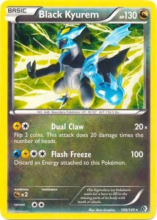 Image for Black Kyurem - 100/149 (BW Boundaries Crossed) (100/149) (Deck Exclusives) (PR) - Pokemon