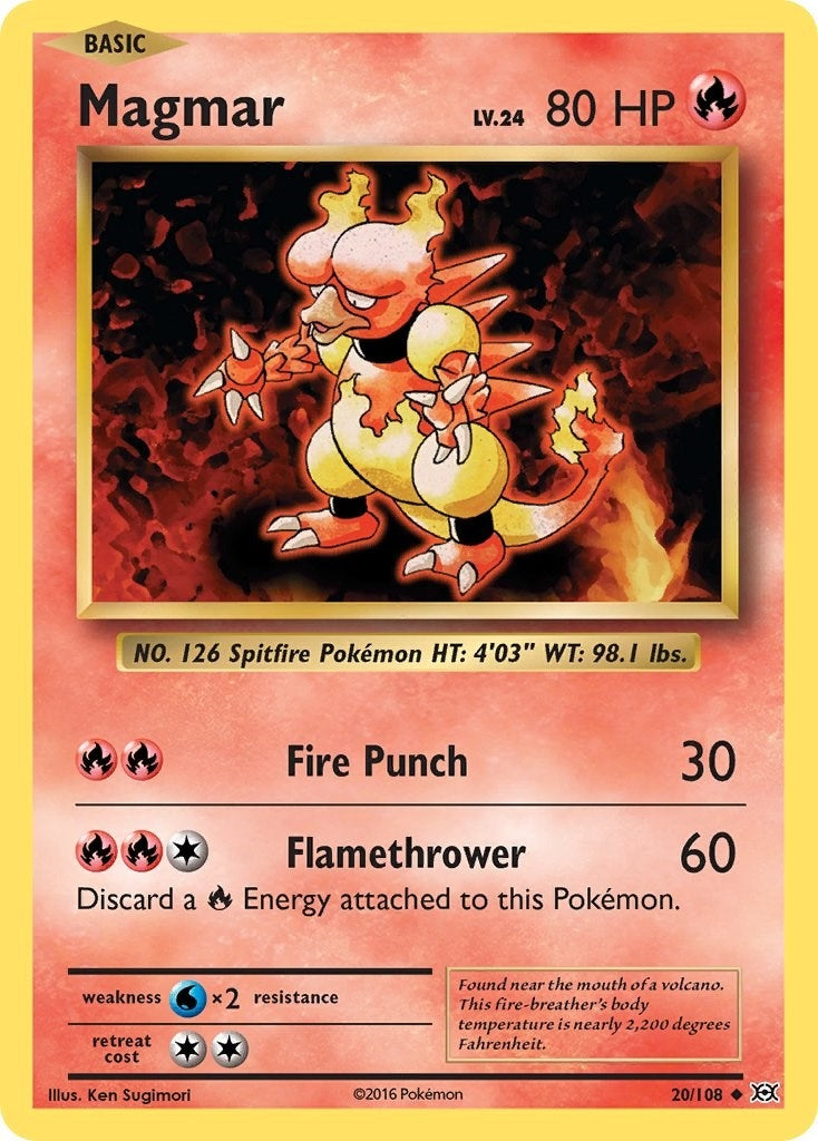 Image for Magmar (20/108) (XY - Evolutions) (EVO) - Pokemon
