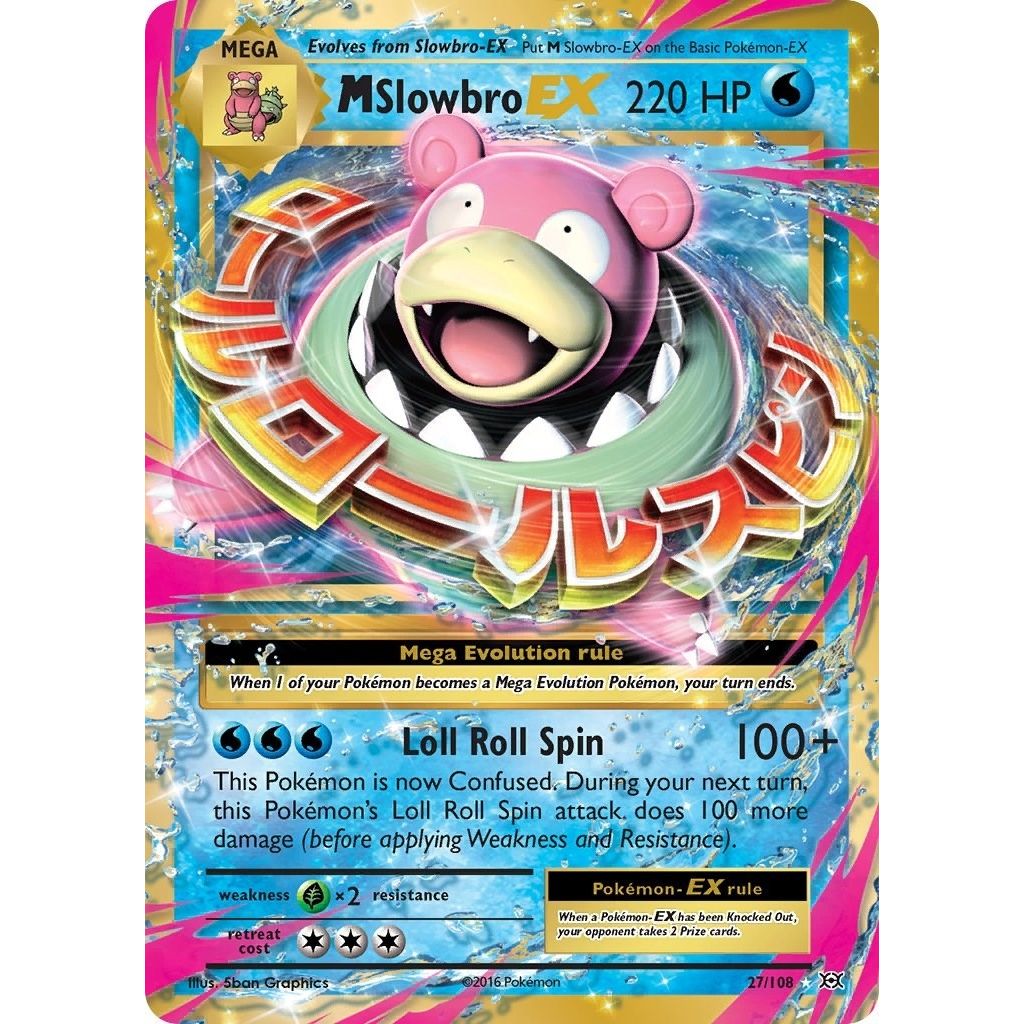 M Slowbro EX (27/108) (XY - Evolutions) - PokeBox USA