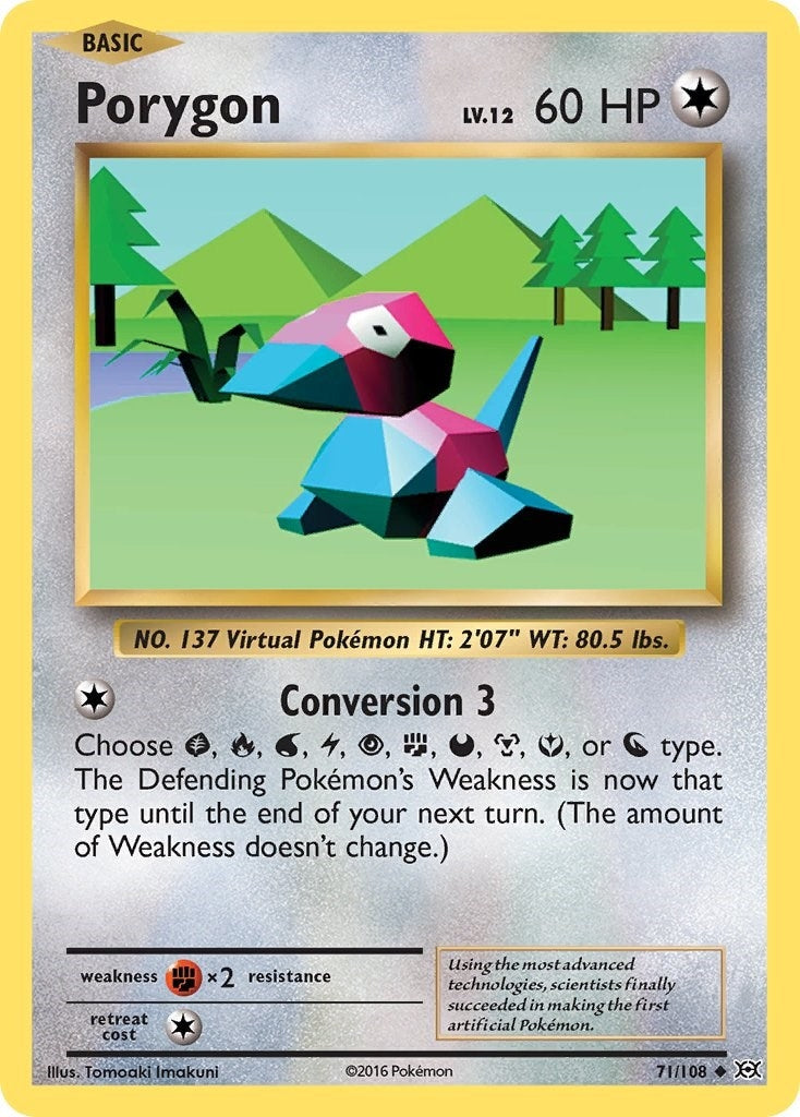 Image for Porygon (71/108) (XY - Evolutions) (EVO) - Pokemon