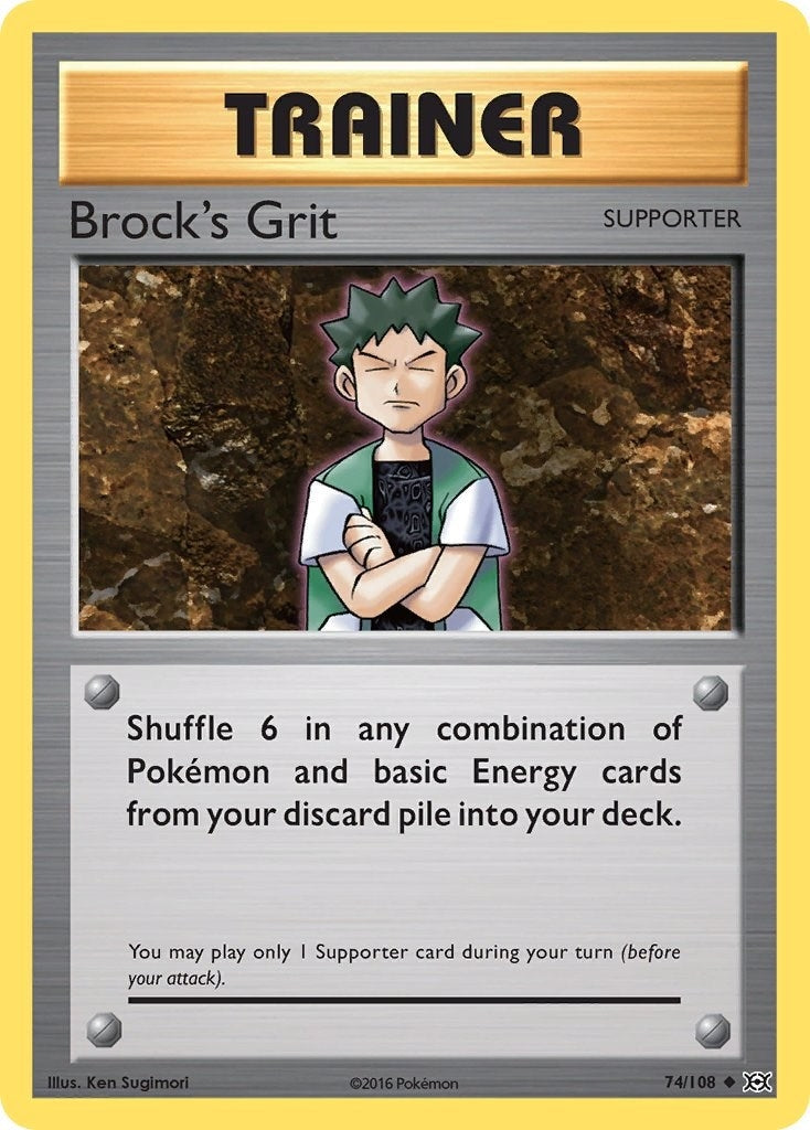 Image for Brock's Grit (74/108) (XY - Evolutions) (EVO) - Pokemon