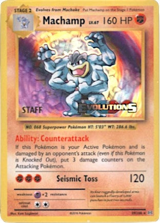 Image for Machamp - 59/108 (Prerelease) [Staff] (59/108) (XY Promos) (PR) - Pokemon