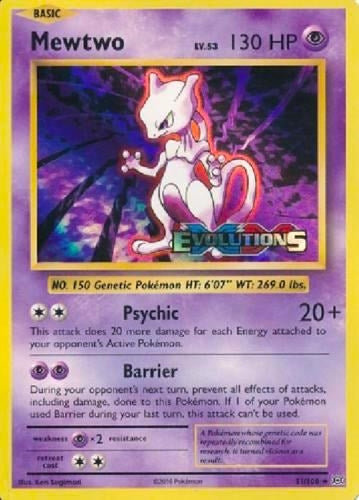 Image for Mewtwo (XY Evolutions Prerelease) (51/108) (XY Promos) (PR) - Pokemon