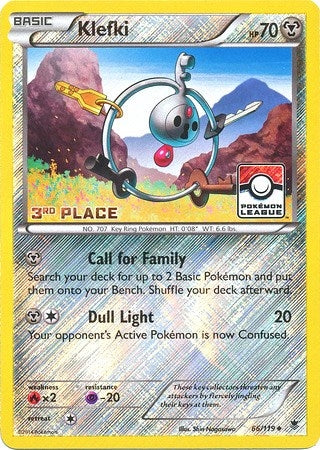 Image for Klefki - 66/119 (Pokemon League) [3rd Place] (066/119) (League & Championship Cards) (PR) - Pokemon