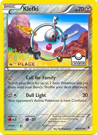 Image for Klefki - 66/119 (League Promo) [4th Place] (066/119) (League & Championship Cards) (PR) - Pokemon