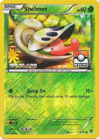 Image for Shelmet - 8/111 (Pokemon League) [2nd Place] (008/111) (League & Championship Cards) (PR) - Pokemon