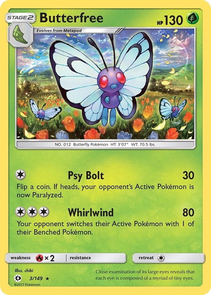 Image for Butterfree (3/149) (SM Base Set) (SM01) - Pokemon