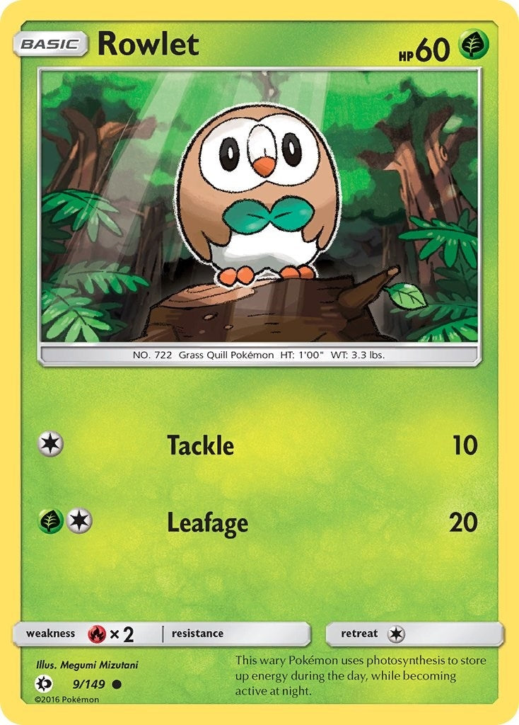 Image for Rowlet (9/149) (SM Base Set) (SM01) - Pokemon