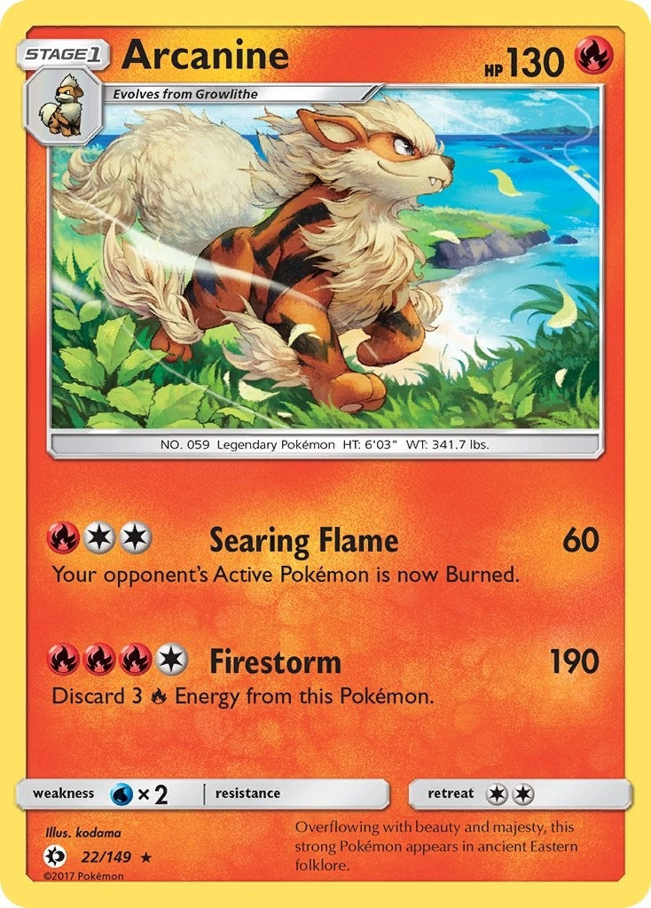 Image for Arcanine (22/149) (SM Base Set) (SM01) - Pokemon