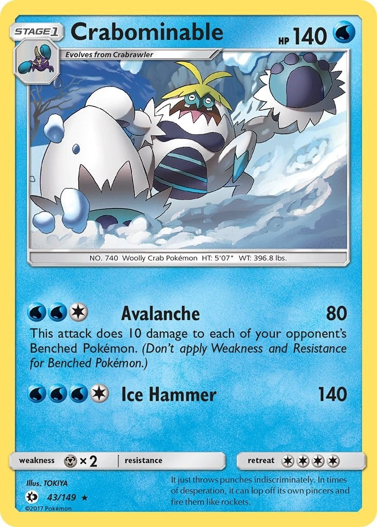 Image for Crabominable (43/149) (SM Base Set) (SM01) - Pokemon