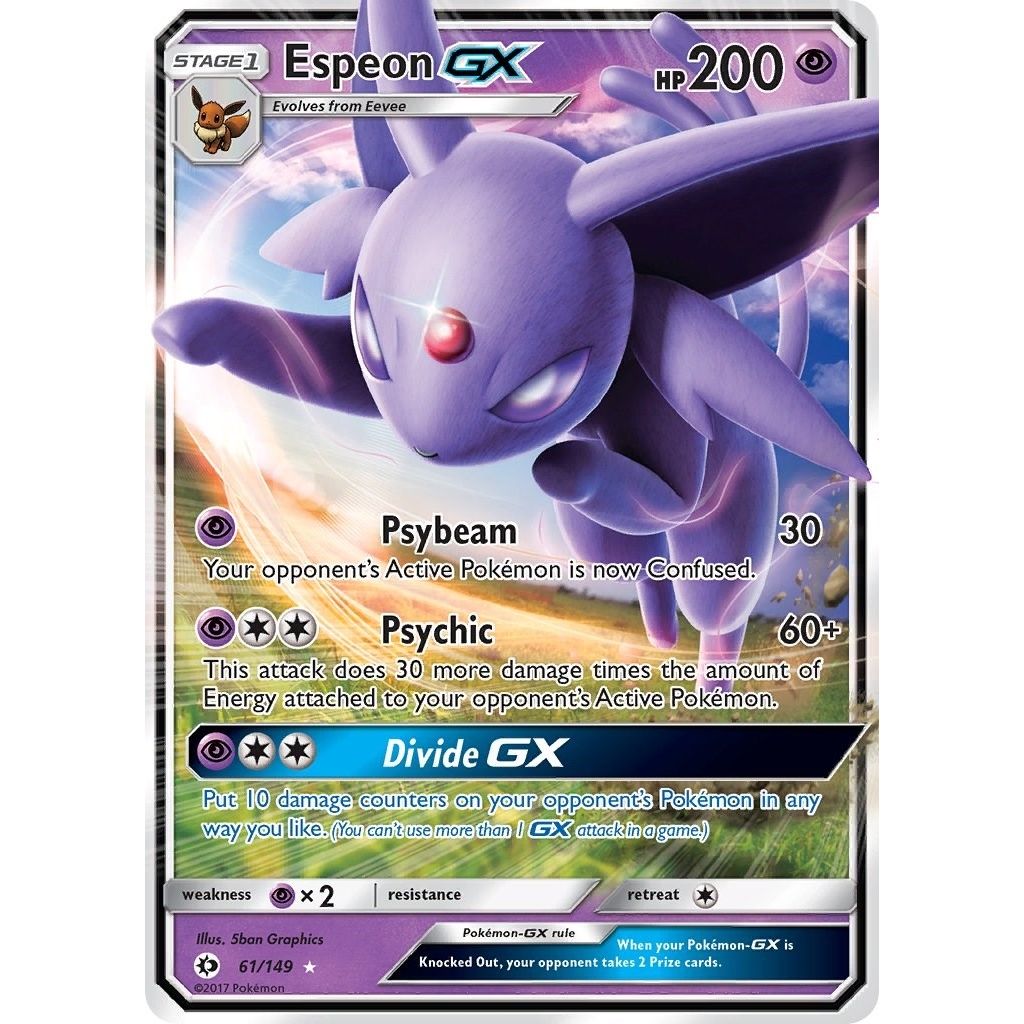 Image for Espeon GX (61/149) (SM Base Set) - Pokemon