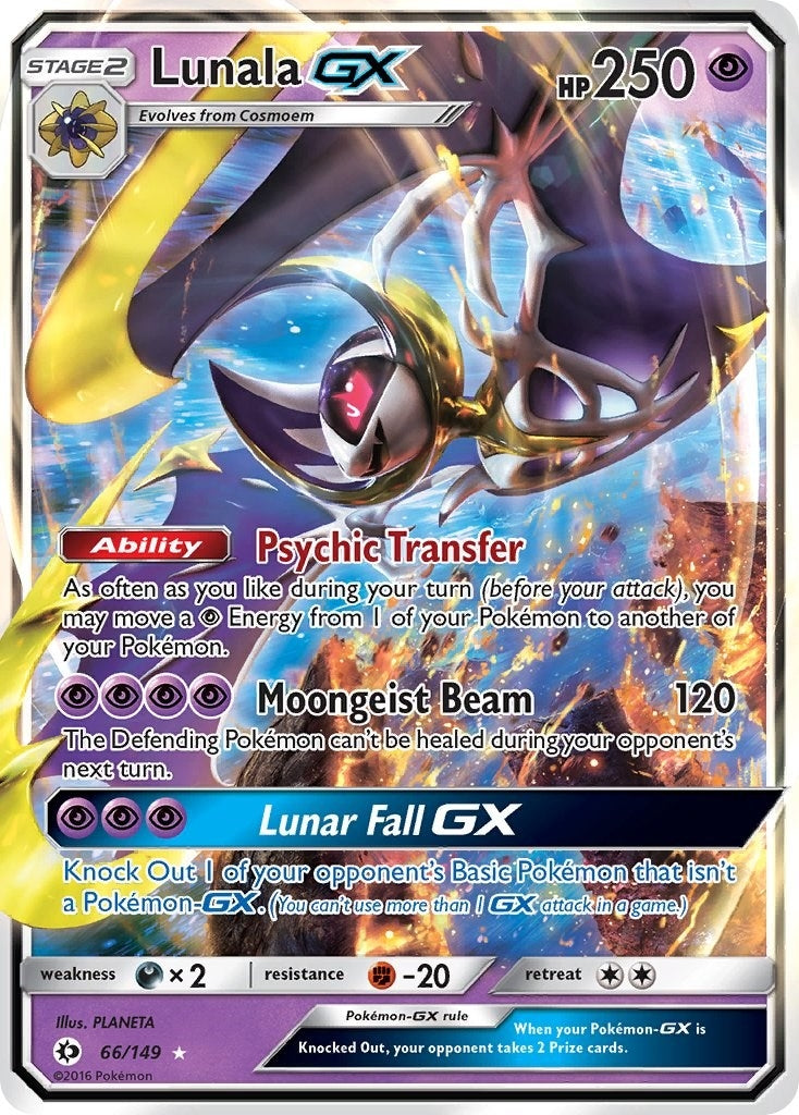 Image for Lunala GX (66/149) (SM Base Set) (SM01) - Pokemon