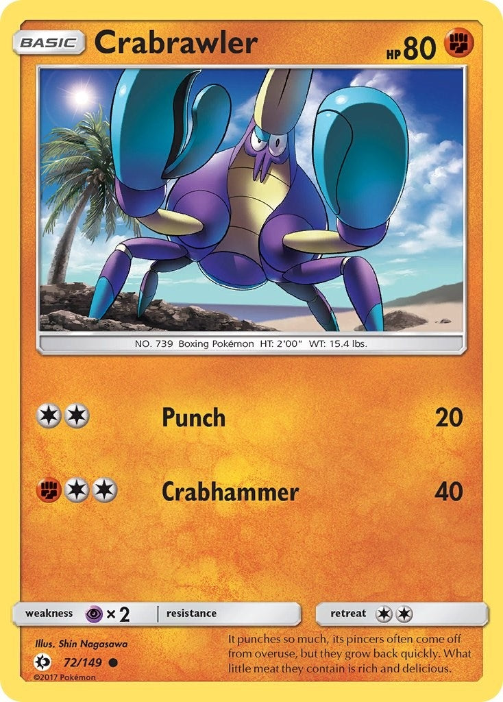 Image for Crabrawler (72/149) (SM Base Set) (SM01) - Pokemon