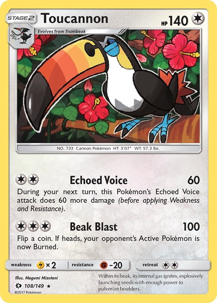 Image for Toucannon (108/149) (SM Base Set) (SM01) - Pokemon