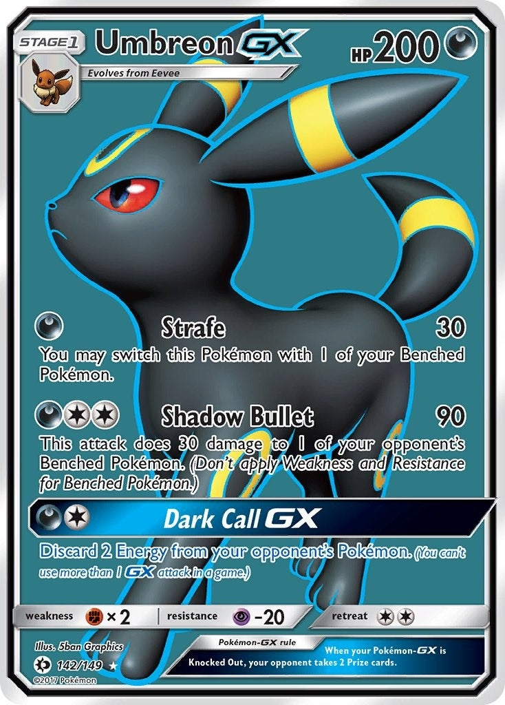 Image for Umbreon GX (Full Art) (142/149) (SM Base Set) (SM01) - Pokemon