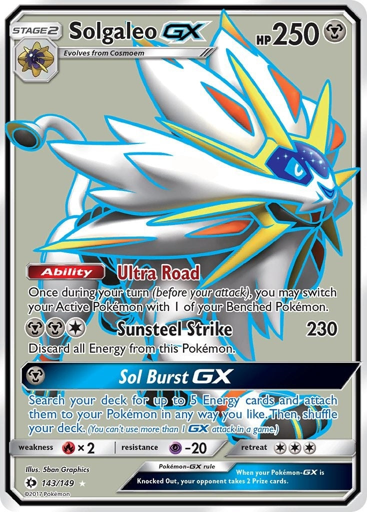 Image for Solgaleo GX (Full Art) (143/149) (SM Base Set) (SM01) - Pokemon