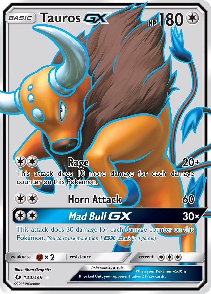 Image for Tauros GX (Full Art) (144/149) (SM Base Set) (SM01) - Pokemon