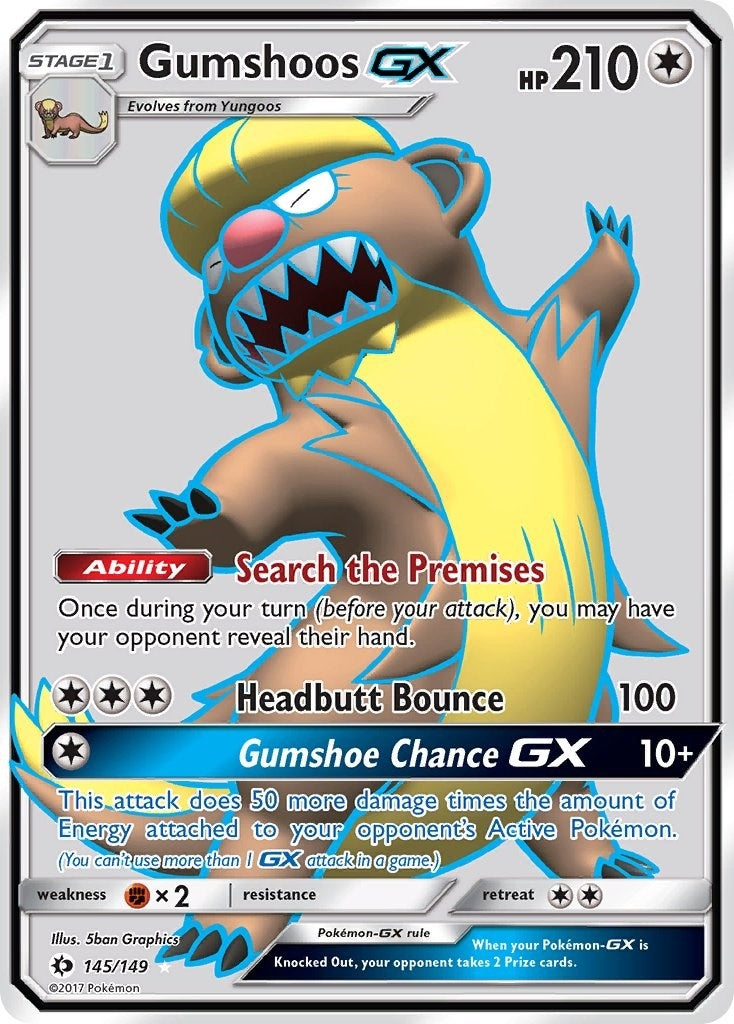Image for Gumshoos GX (Full Art) (145/149) (SM Base Set) (SM01) - Pokemon