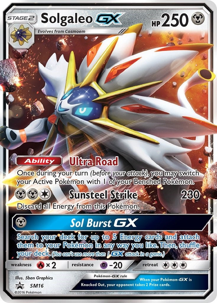 Image for Solgaleo GX - SM16 (SM16) (SM Promos) (SMP) - Pokemon
