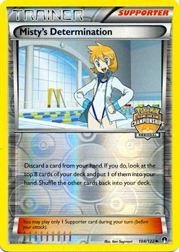 Image for Misty's Determination - 104/122 (Regional Championships) (104/122) (League & Championship Cards) (PR) - Pokemon