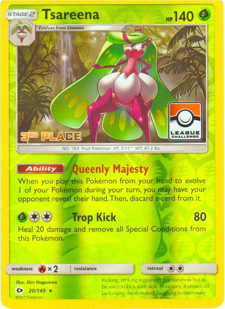 Image for Tsareena - 20/149 (League Challenge) [3rd Place] (020/149) (League & Championship Cards) (PR) - Pokemon