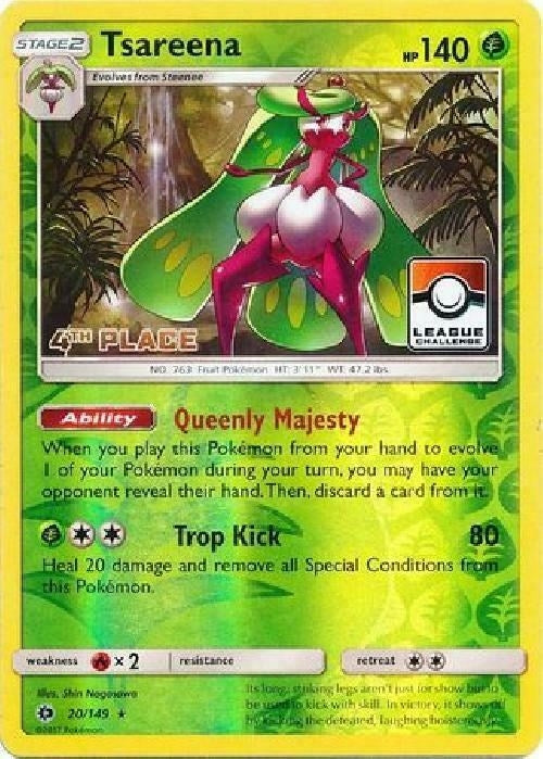 Image for Tsareena - 20/149 (League Challenge) [4th Place] (020/149) (League & Championship Cards) (PR) - Pokemon