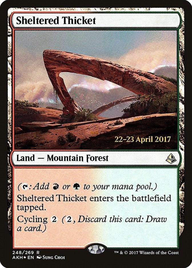 Sheltered Thicket (248) (Prerelease Cards)