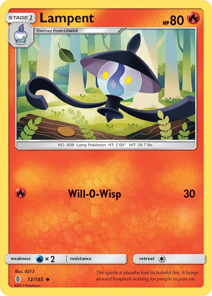 Image for Lampent (12/145) (SM - Guardians Rising) (SM02) - Pokemon