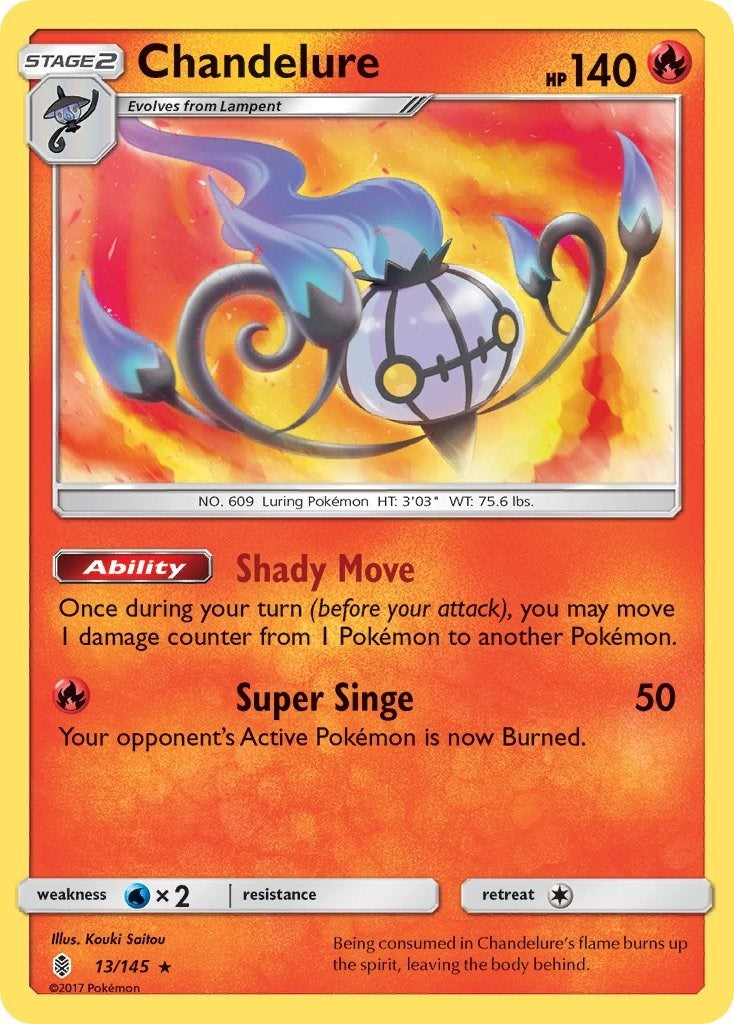 Image for Chandelure (13/145) (SM - Guardians Rising) (SM02) - Pokemon