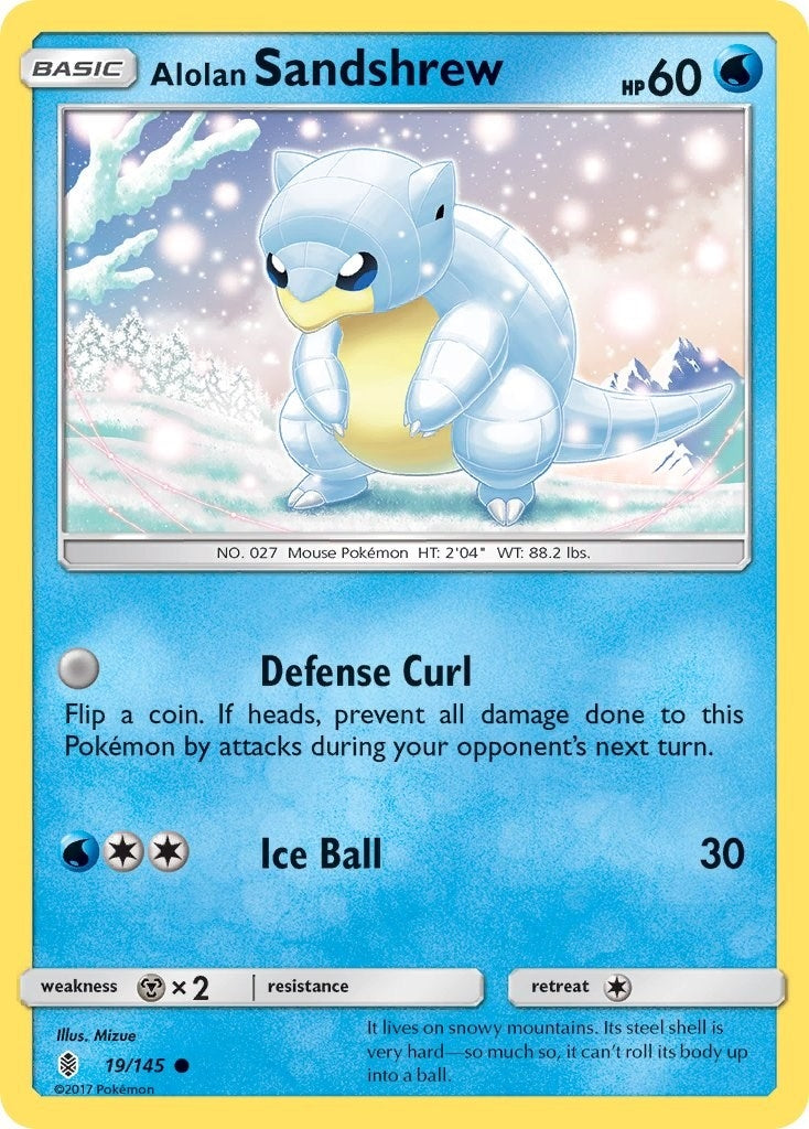 Image for Alolan Sandshrew (19/145) (SM - Guardians Rising) (SM02) - Pokemon