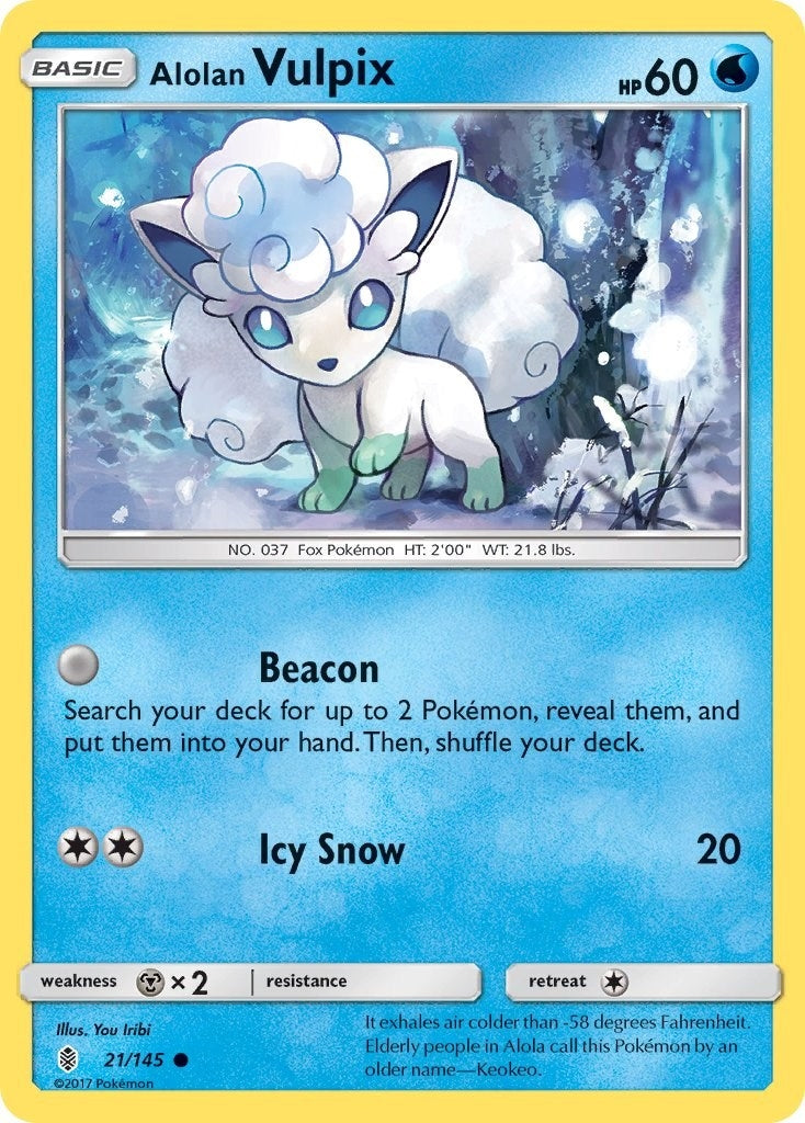 Image for Alolan Vulpix (21/145) (SM - Guardians Rising) (SM02) - Pokemon