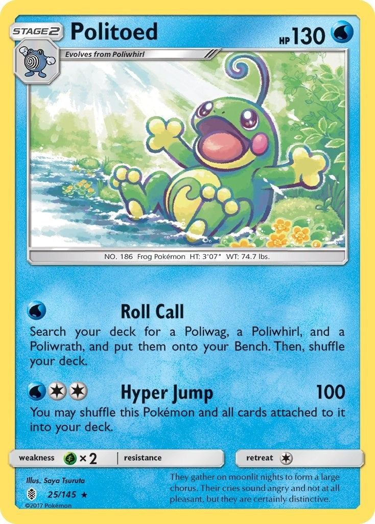 Image for Politoed (25/145) (SM - Guardians Rising) (SM02) - Pokemon