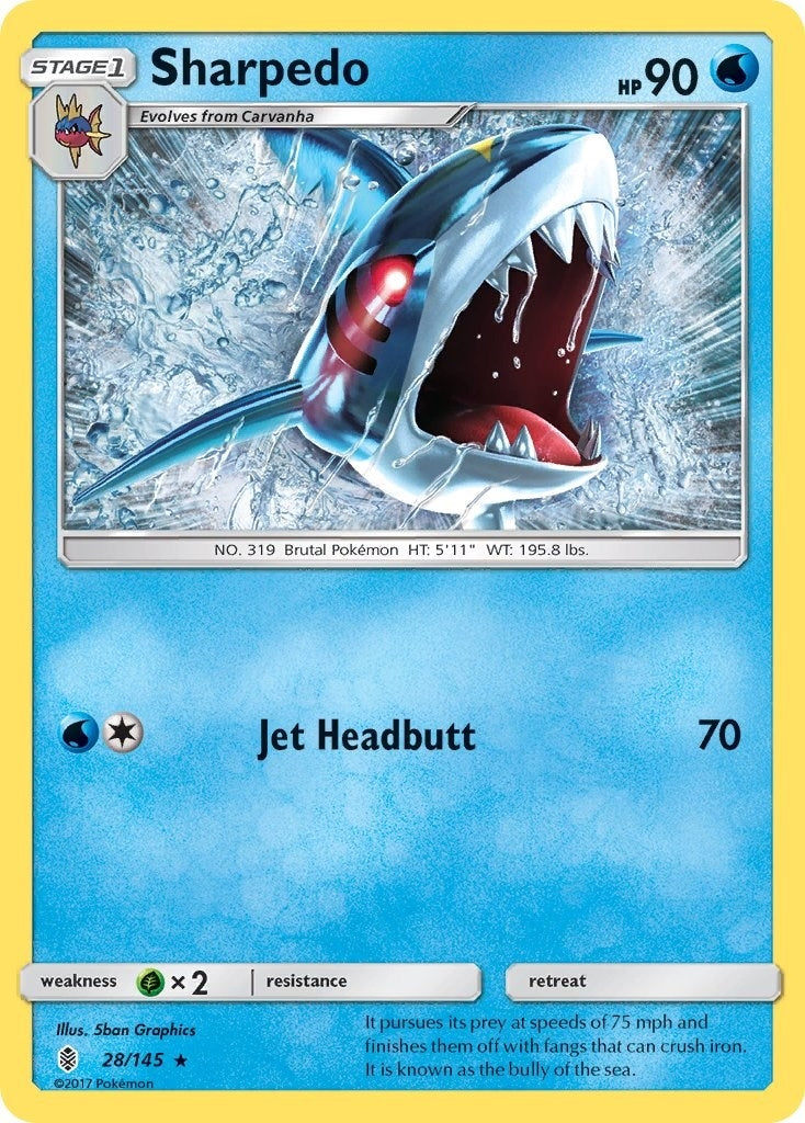 Image for Sharpedo (28/145) (SM - Guardians Rising) (SM02) - Pokemon
