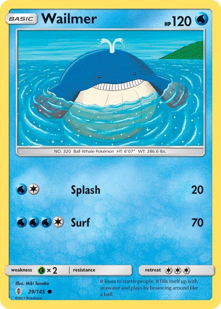 Image for Wailmer (29/145) (SM - Guardians Rising) (SM02) - Pokemon