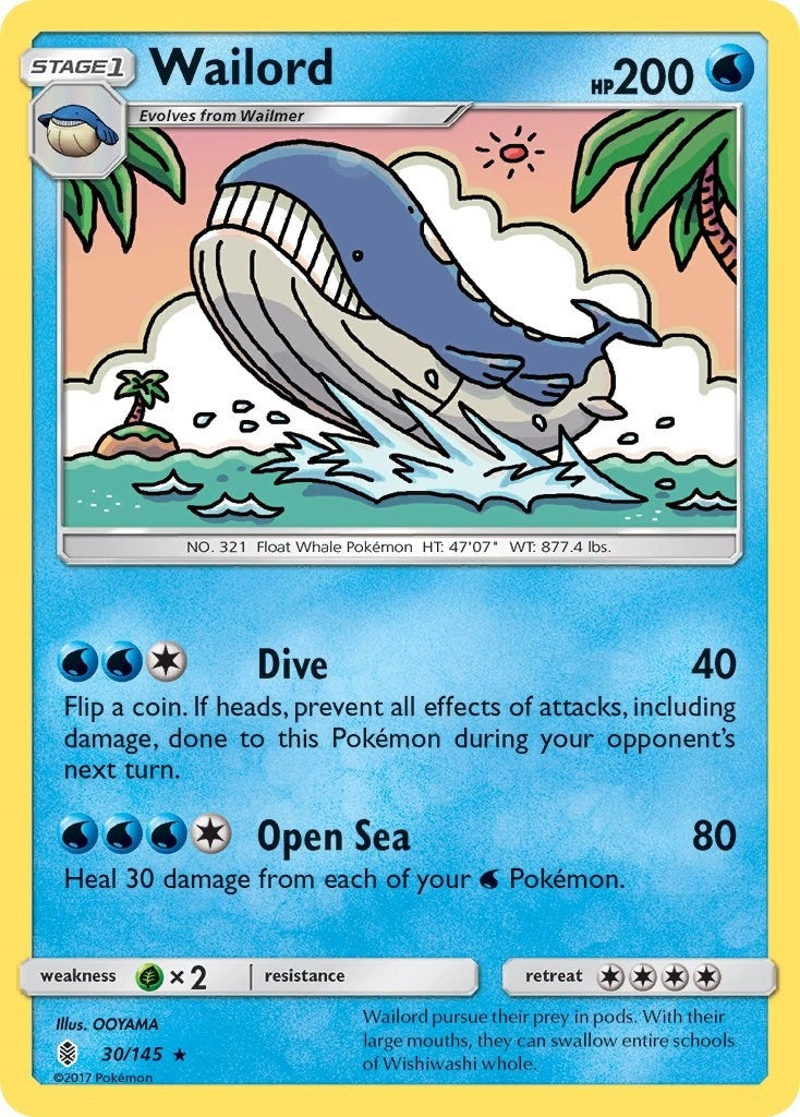 Image for Wailord (30/145) (SM - Guardians Rising) (SM02) - Pokemon