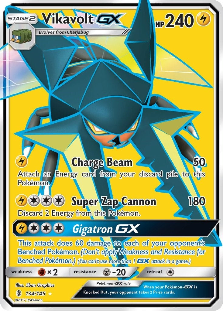 Image for Vikavolt GX (Full Art) (134/145) (SM - Guardians Rising) (SM02) - Pokemon