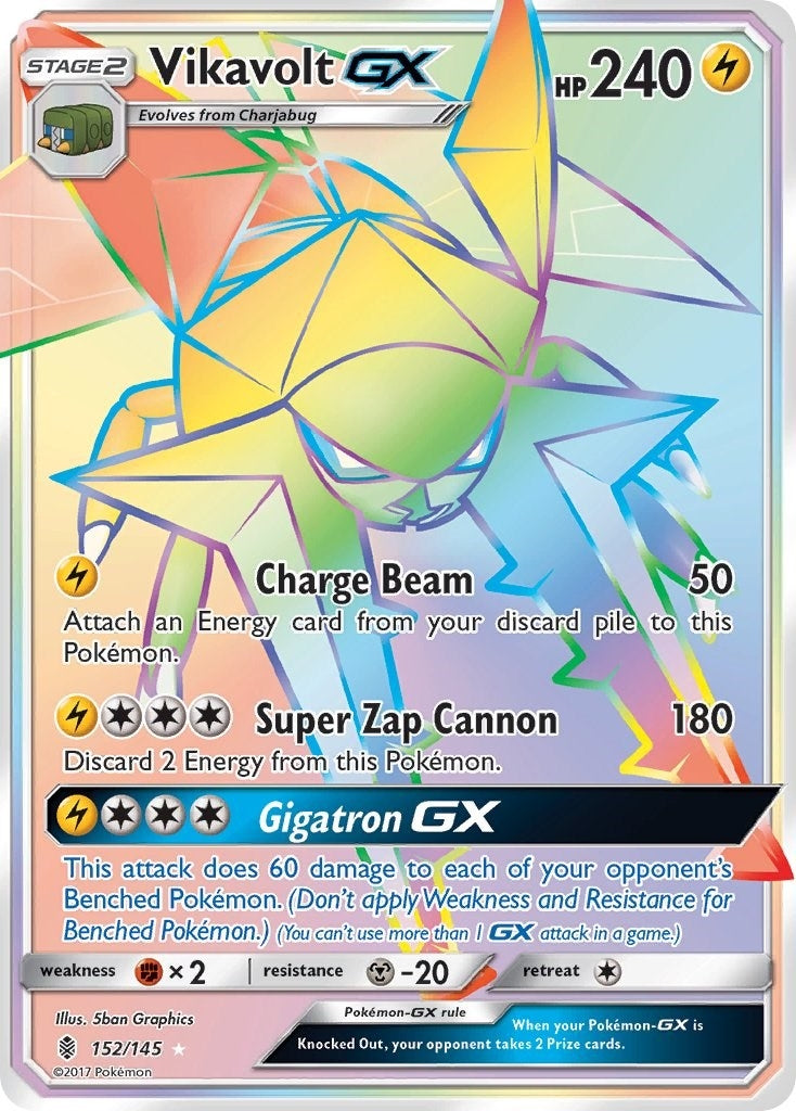 Image for Vikavolt GX (Secret) (152/145) (SM - Guardians Rising) (SM02) - Pokemon