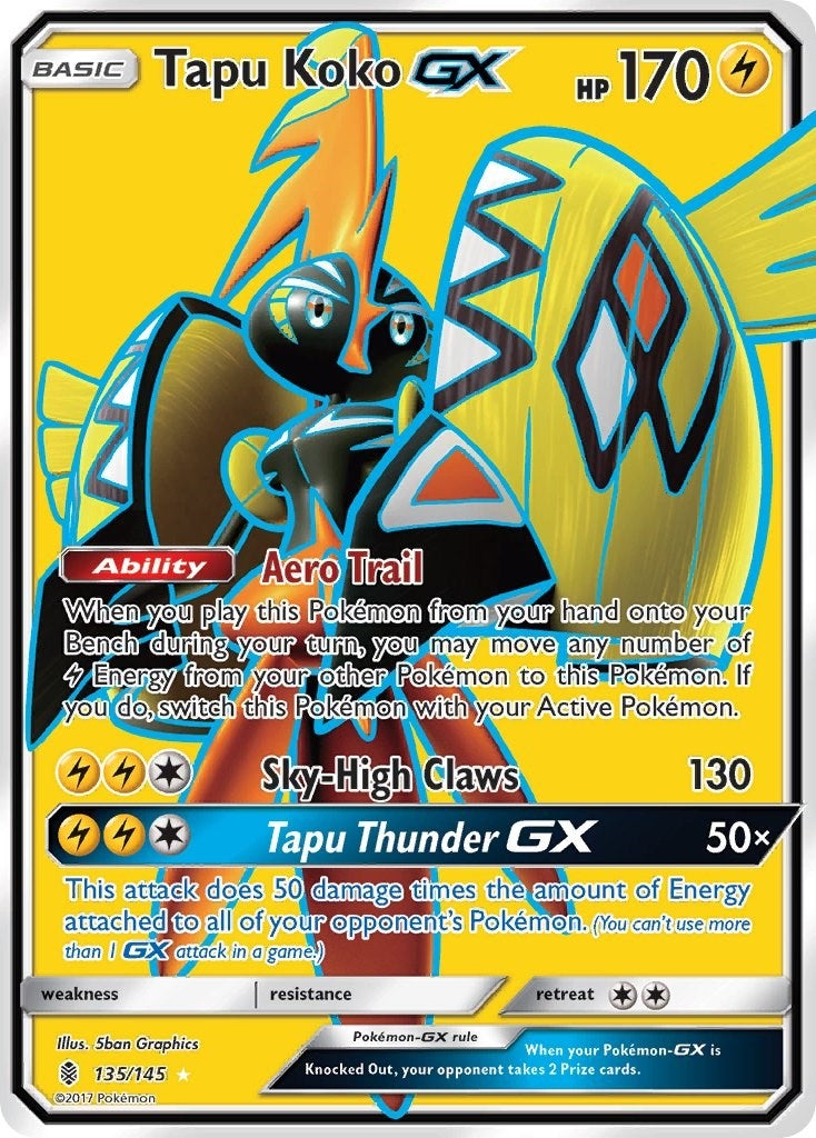 Image for Tapu Koko GX (Full Art) (135/145) (SM - Guardians Rising) (SM02) - Pokemon