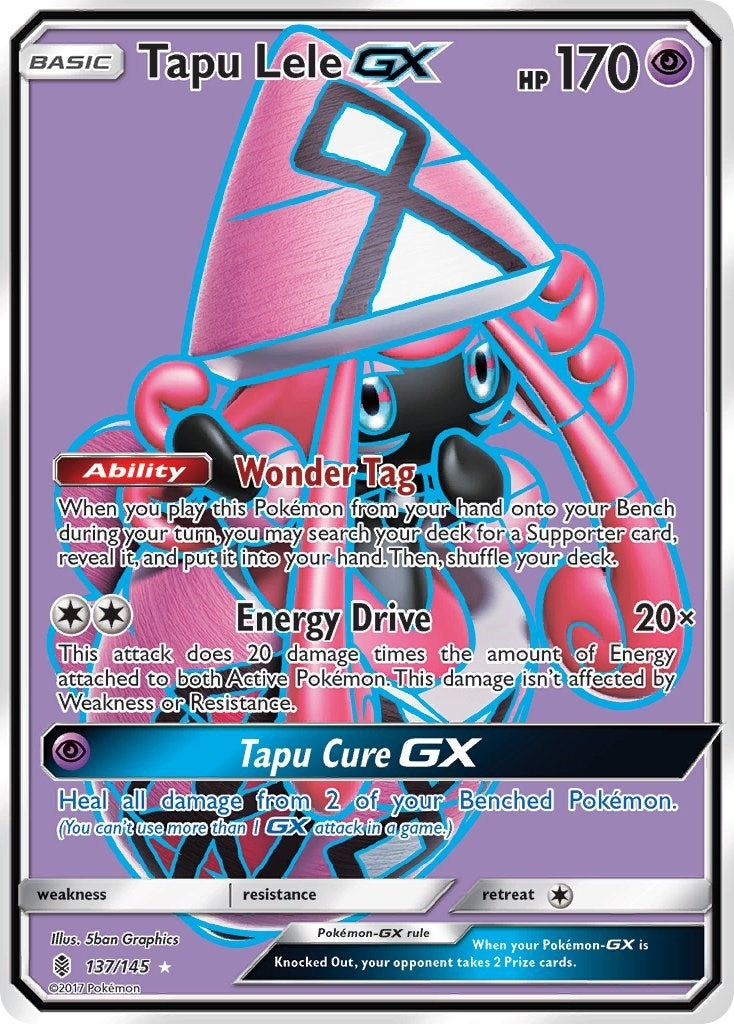Tapu Lele GX (Full Art) (137/145) (SM - Guardians Rising)