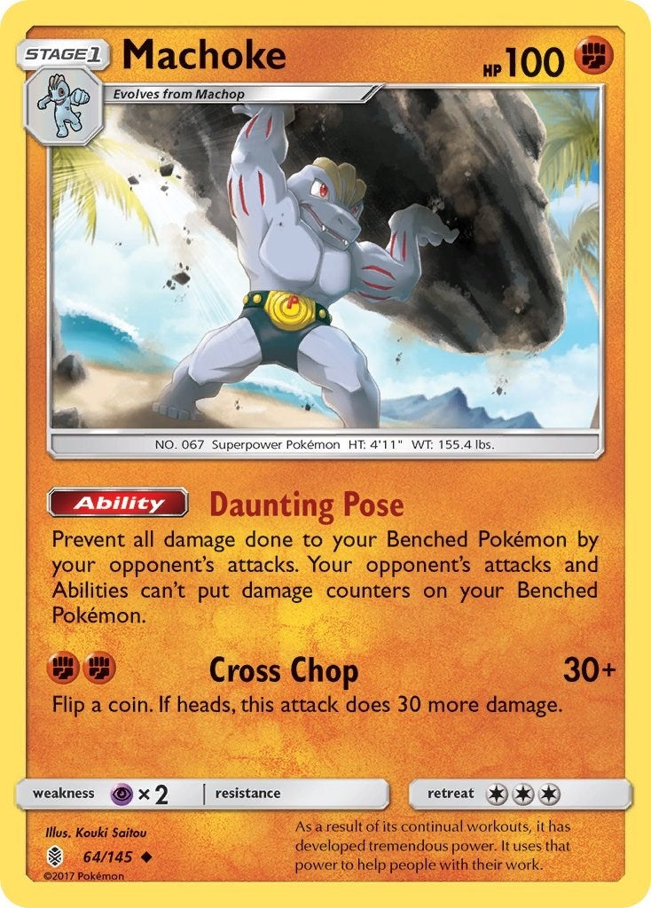 Image for Machoke (64/145) (SM - Guardians Rising) (SM02) - Pokemon